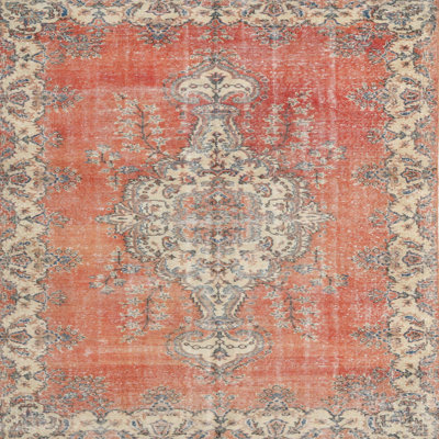 Tapis beige/rouge traditionnel Perlis