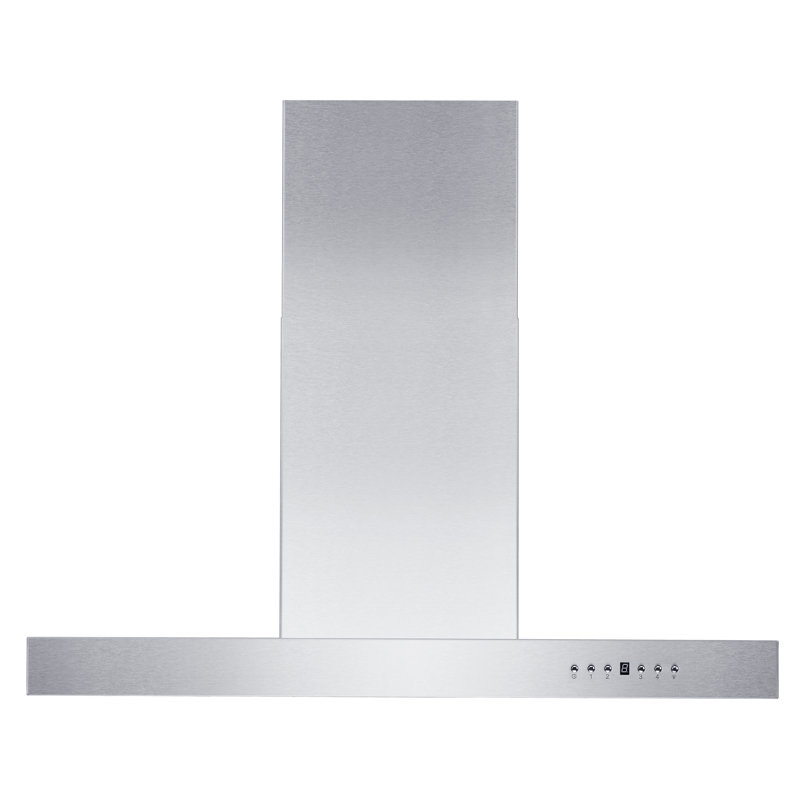 24" 400 CFM Ductless Wall Mount Range Hood, Stainless Steel