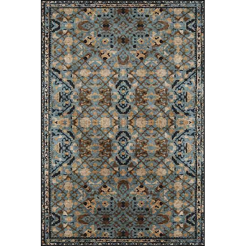 Colorful Knot Patterned Modern Decorative Machine Washable Rug, Rectangle 3'3" x 4'11" Rug Pad Included