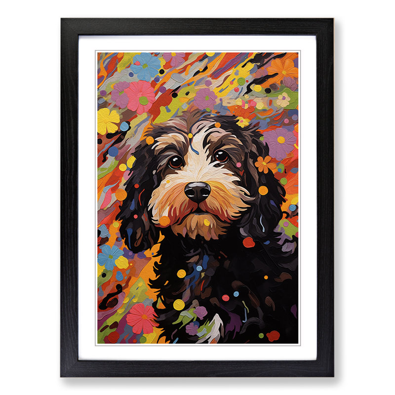 Single Picture Frame Print on Wood, Black Framed, 64cm H x 46cm W