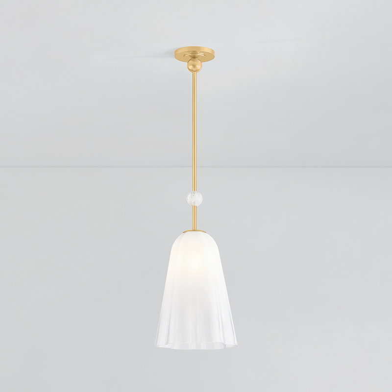 Cambria Heights Pendant in Aged Brass