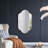 22.4x1x48" Wall Mirror with Notched Edges