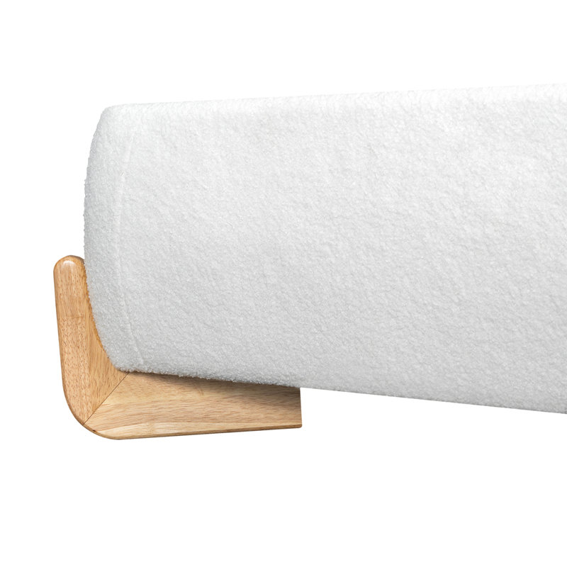 Lit tapissier Elegant Boucle, Très grand