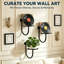 Jardinières murales en métal pour plantes d'intérieur, paquet de 3 tablettes flottantes - Décoration verticale compacte pour le salon, la chambre à coucher, la cuisine, le bureau et la salle de bain