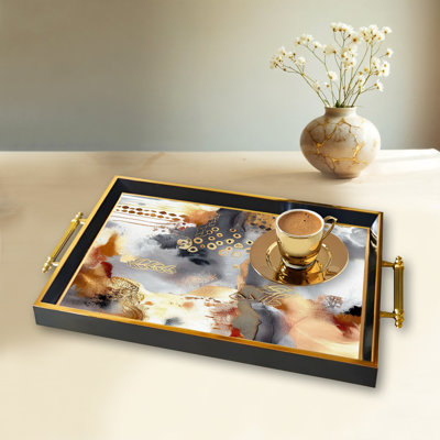 Élégant plateau en verre de 19,7 po x 11,4 po x 1,4 po | Fabrication 100% verre durable | Facile à nettoyer avec un chiffon humide | Idéal pour le service, la présentation décorative et l'organisation | Ajout élégant à la décoration intérieure