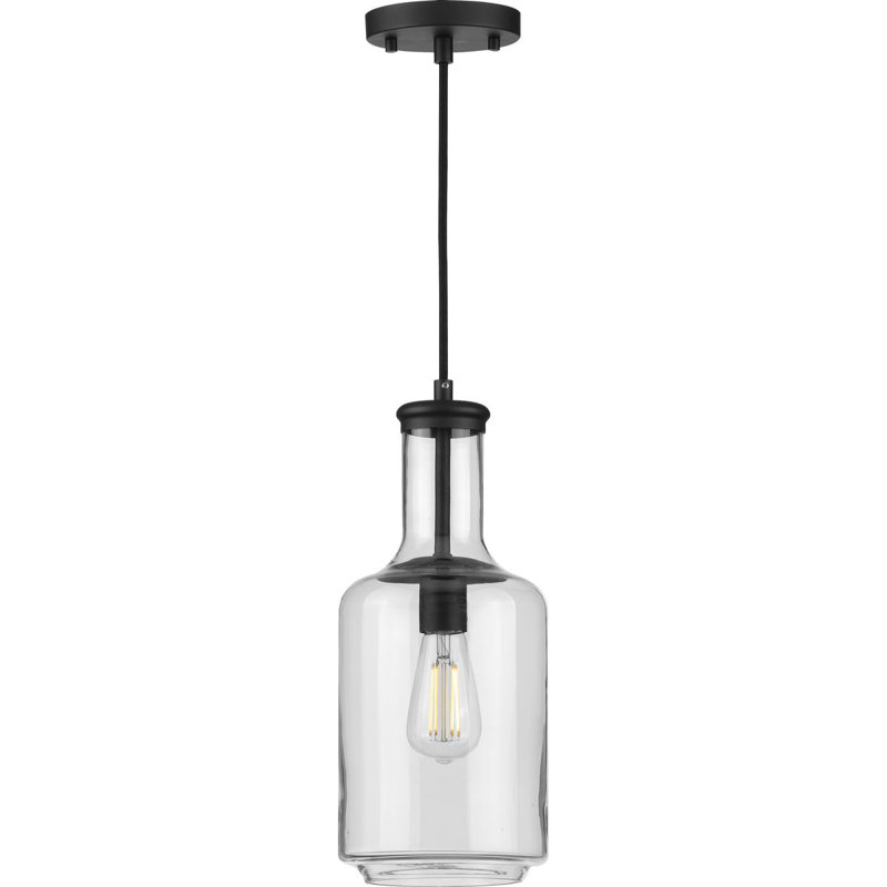 Longmeadow 1 - Light Single Pendant, Black