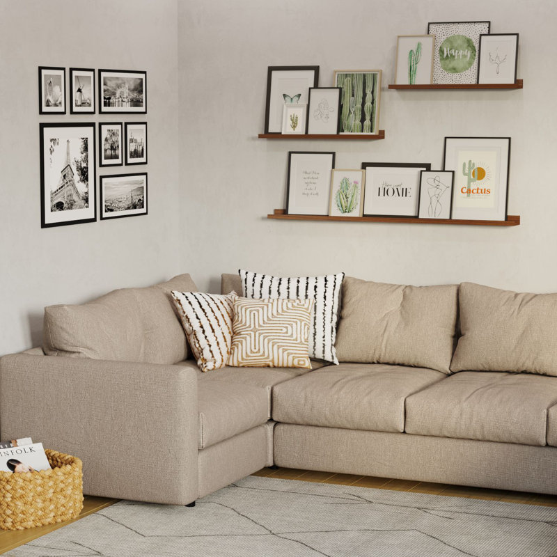 Ledge Preston TJ 48-24-24 po, noyer, multicolore 3 pièces