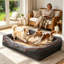 Bolster Cushion in Grey-61404701