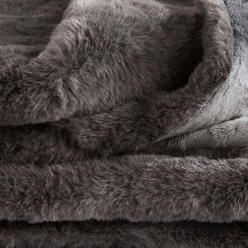 Bianca Madura Throw, W140 x L200cm, Dark Grey