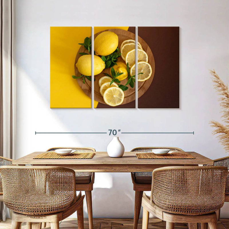 Yarlin Lemon Fruit Board, 36" H x 57" W