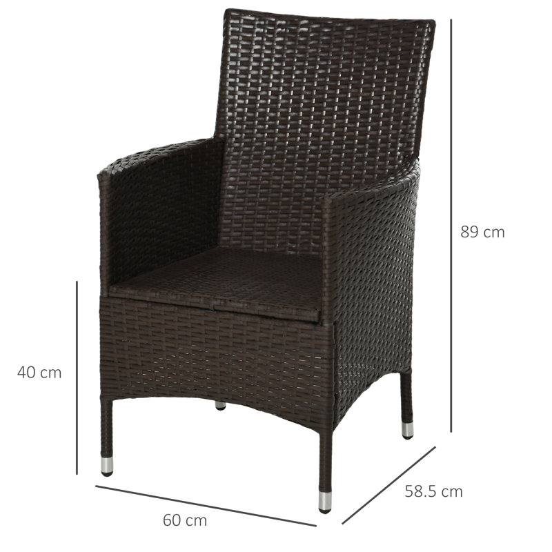 Patio Dining Side Chair with Cushion