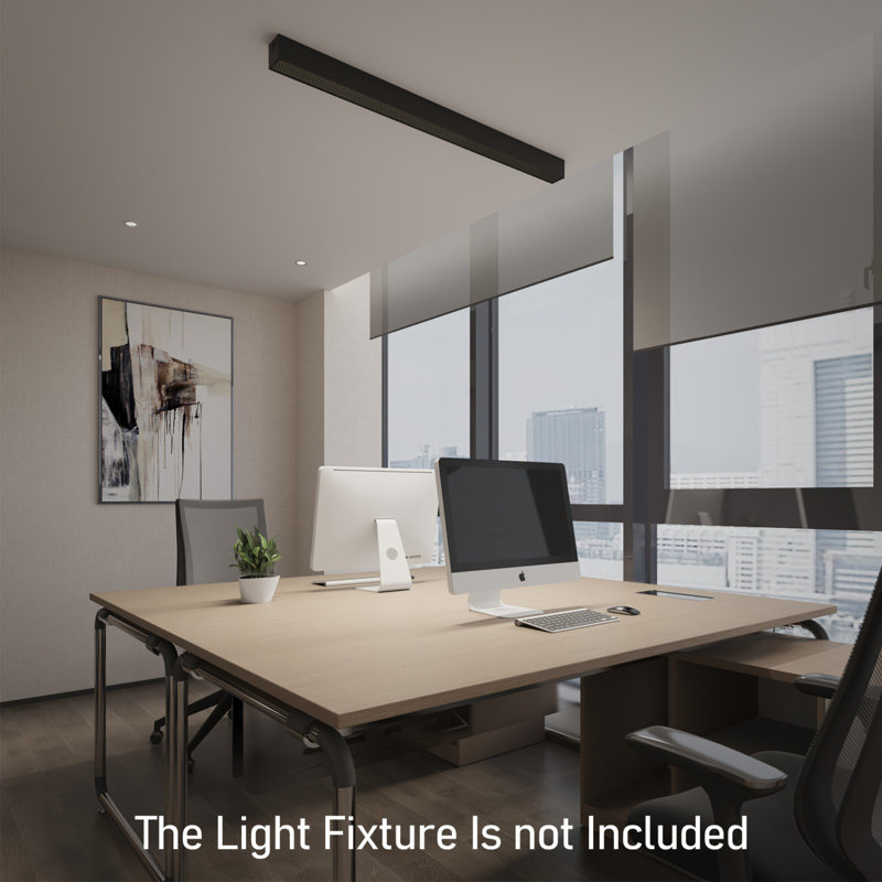 Ensemble de fixation au plafond pour lumières linéaires à DEL, support en acier SPCC pour installation à un seul luminaire