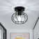 1-Light 7In Crystal Flush Mount Ceiling Light