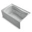 Mariposa® 60" x 36" Alcove in Whirlpool Acrylic Bathtub with Heater-585702256-608513013