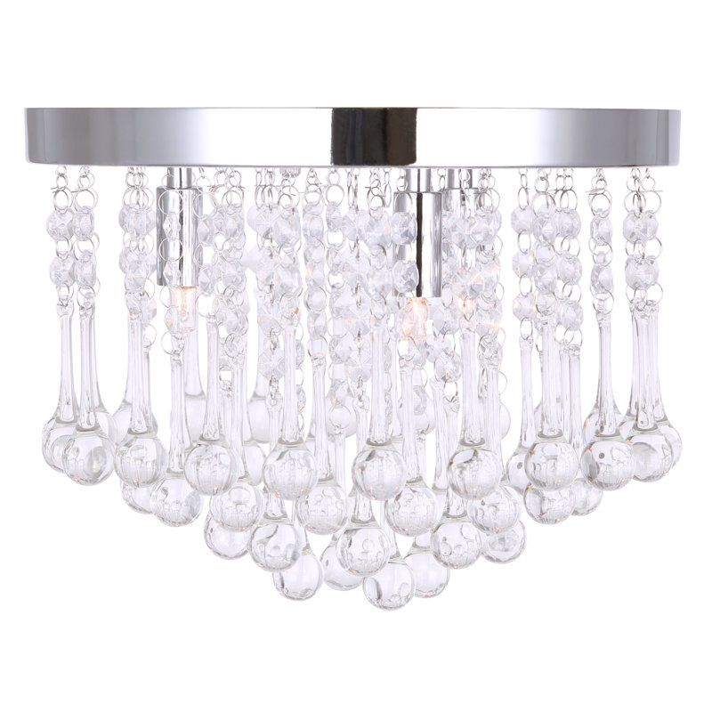 Danijah Flush Mount, Chrome