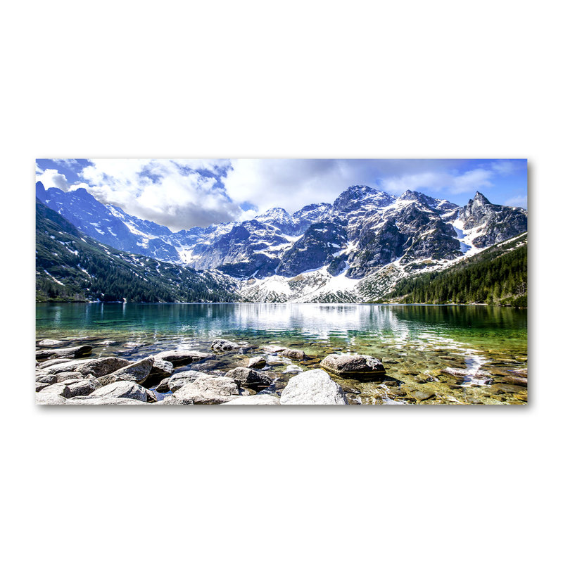 Sea Eye Of The Tatra Mountains - No Frame Print on Canvas