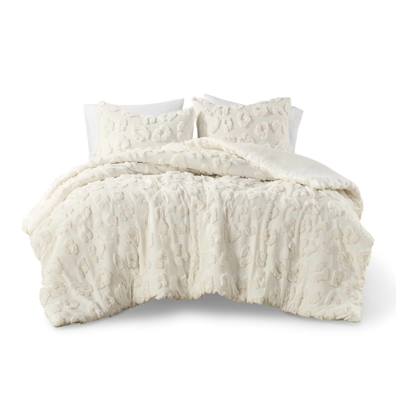 Full/queen Chenille Bed With Duvet Cover - Soft Animal, 2 Shams, , Textured For Animal Design, Microfiber Reverse