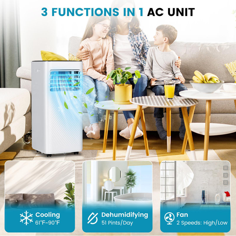 Giantex 10000 BTU Portable Air Conditioner for 350 Square Feet with Remote Included