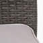 Chaise empilable d'extérieur en rotin PE avec structure en fer