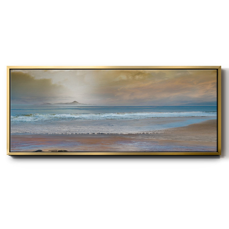 Private Island- Framed Canvas, 20" H x 50" W