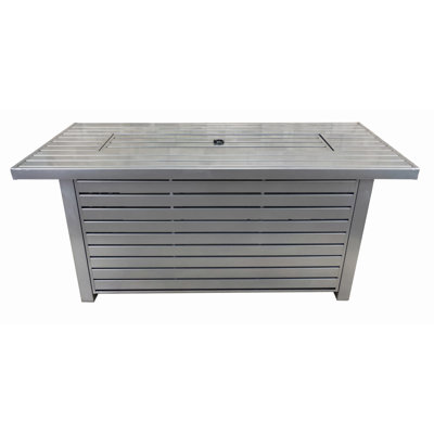 Bigby 24" H Propane/Natural Gas Outdoor Steel Fire Pit Table with Lid
