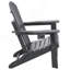 Ensemble de 2 chaises pliantes toutes saisons gris Adirondack