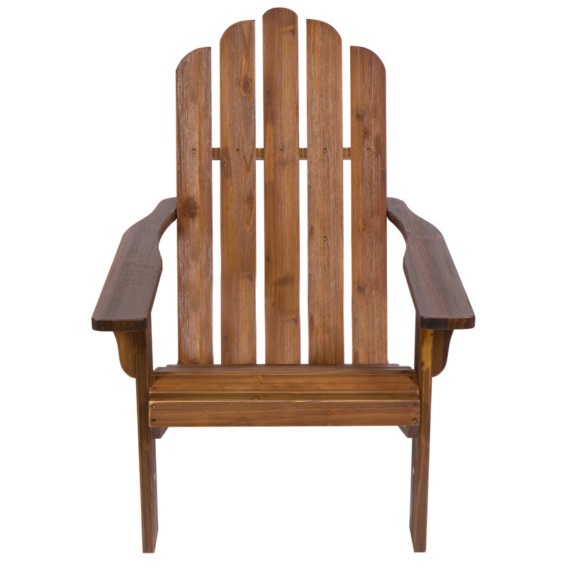 Chaise Adirondack en bois massif Grandview, Chêne