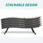 Ensemble de 2 chaises longues de patio