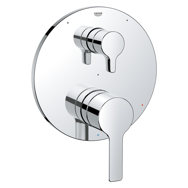 Robinet de douche à pression équilibrée Lineare, Chrome étoilé