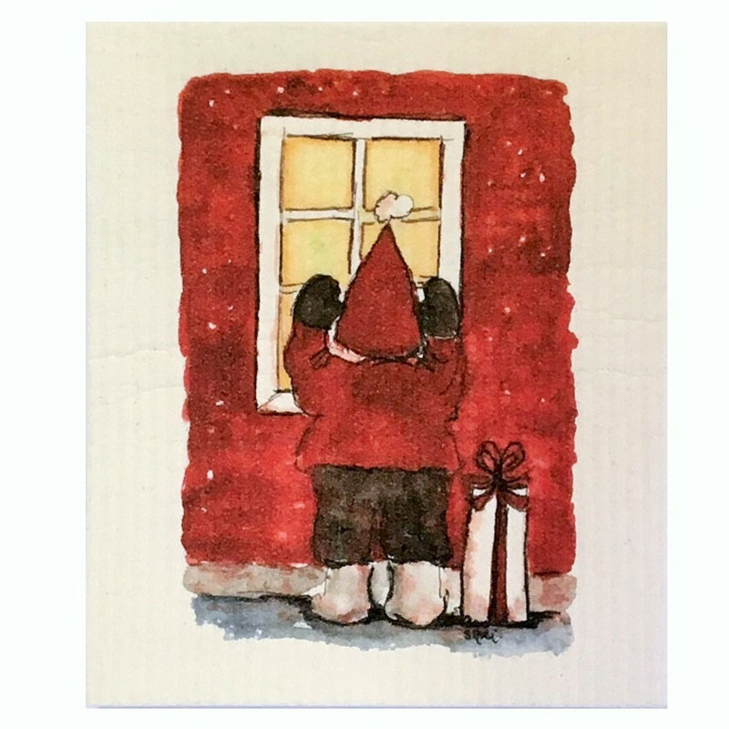 Torchon Peeking Christmas Elf