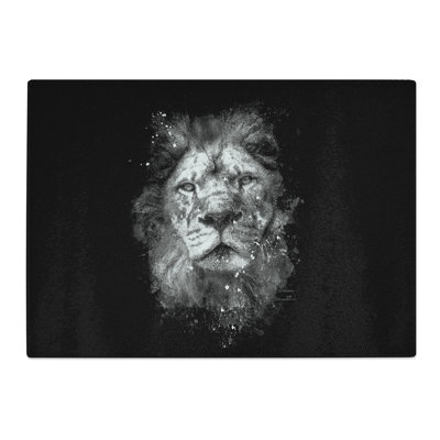 Tempered Glass the Proud Lion Chopping Board