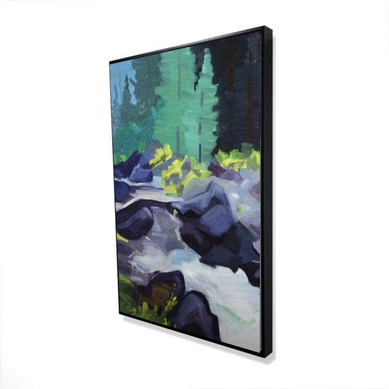 Belle cascade, reproduction sur toile