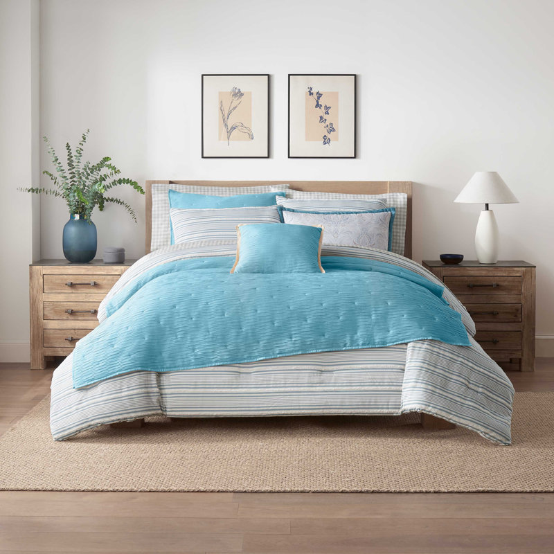 Martex Fresh & Collected Lucille Comforter Set, Queen Comforter + 2 Standard Shams