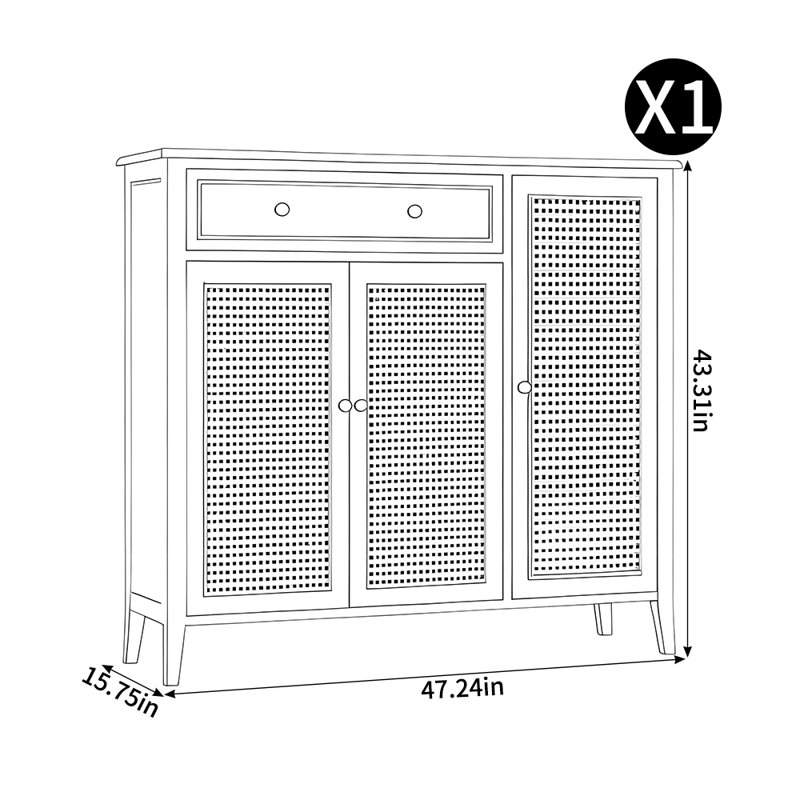 Armoire à chaussures respirante de style européen