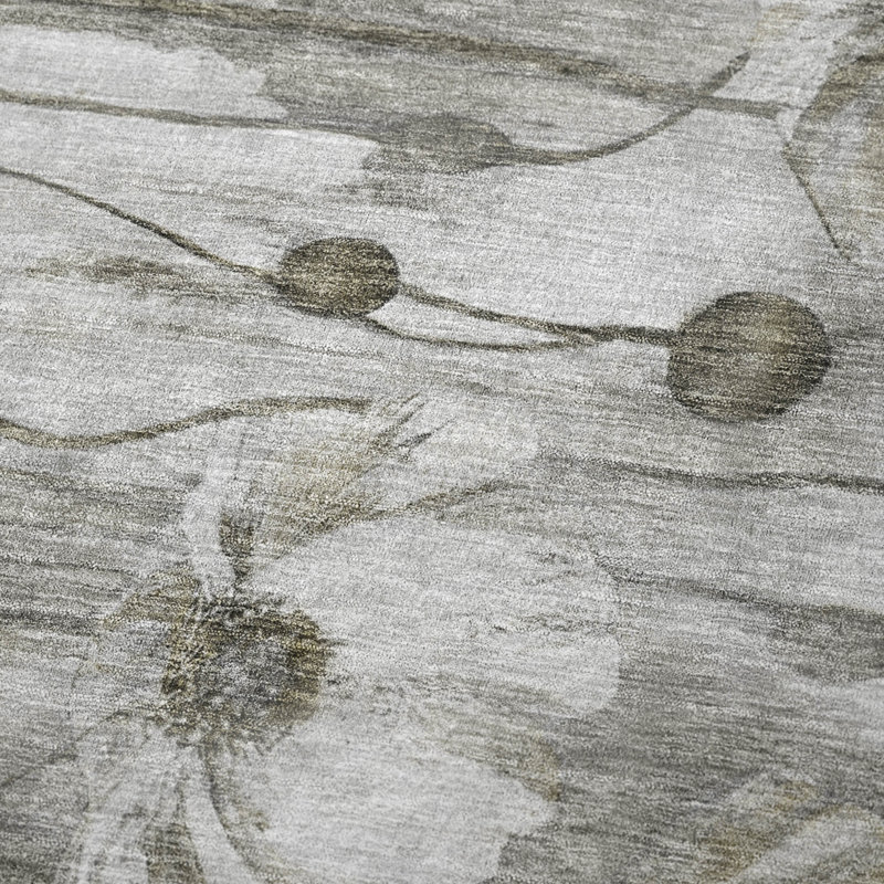 Jeté floral Sherpa ASB712 Addison, Taupe