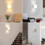 Wooden Base Glass Cylinder Flush Mounted Sconce-1332683228