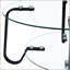 Table basse en verre trempé à structure métallique de style rétro minimaliste, ajoutant élégance et durabilité à votre salon-133526223