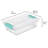 Sterilite Large Clip Storage Box, 12 Pack, and Small Clip Storage Box, 6 Pack