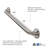 Modern Classic 24 in. ADA Finger Grip Grab Bar in Satin Brushed Stainless Steel-124175792-124175790