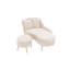 Coussin lombaire d'intérieur en chenille de 58 po avec repose-pieds-578598864