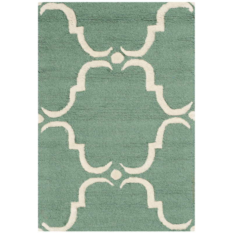 Tapis en laine touffeté à la main Lockeford, Rectangle 2 pi x 3 pi
