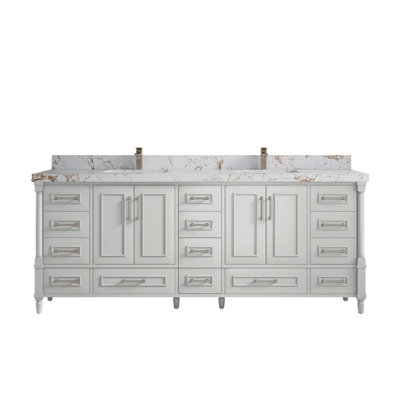 Ensemble de meuble-lavabo double 84 po Aberdeen