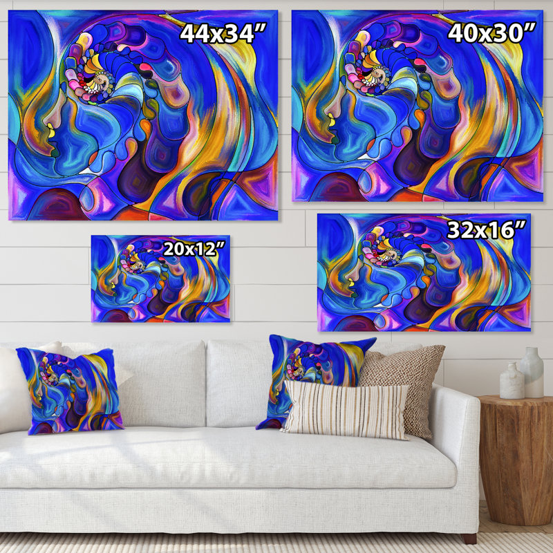 Reproduction sur toile de Life Geometrie Series, H 12 po x l 20 po, Toile tendue