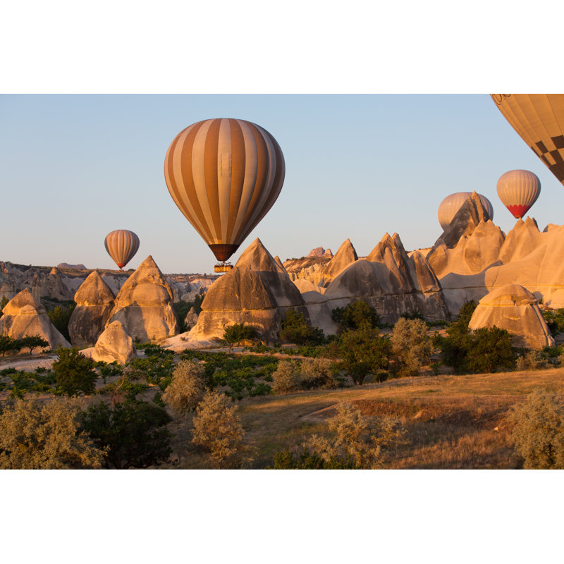 Cappadoce, Turquie - Photographie sur toile tendue, H 8 po x l 12 po