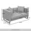 Ensemble de salon 2 pièces Mid-Century moderne en velours brun-1356186268
