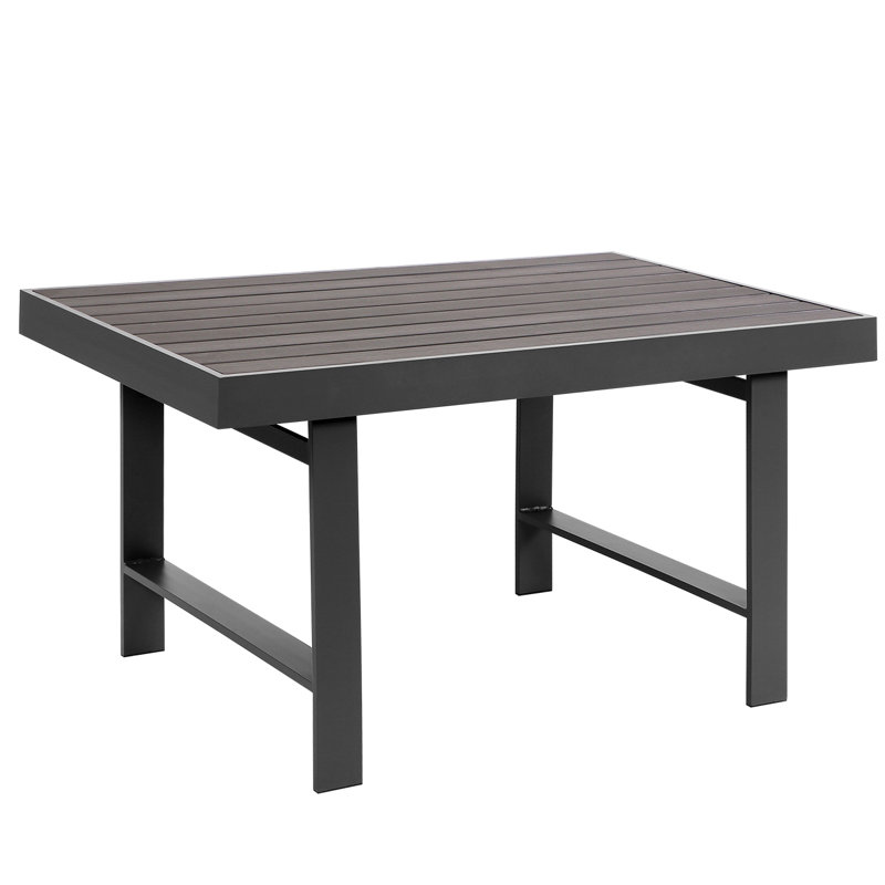 Brandtley Aluminum Dining Table, Gray