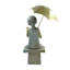 Statue de fille avec parasol
