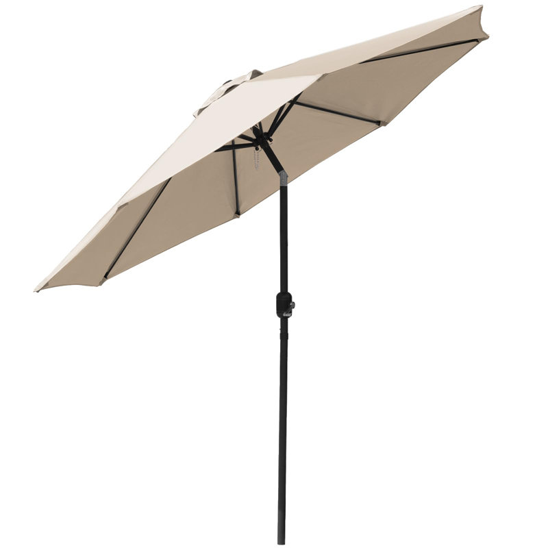 Overton 270cm Market Parasol, Beige