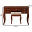 Ensemble de coiffeuse avec tabouret et miroir rabattable Daryel-25976206