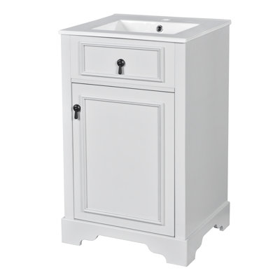 Meuble-lavabo 20 po avec comptoir en céramique